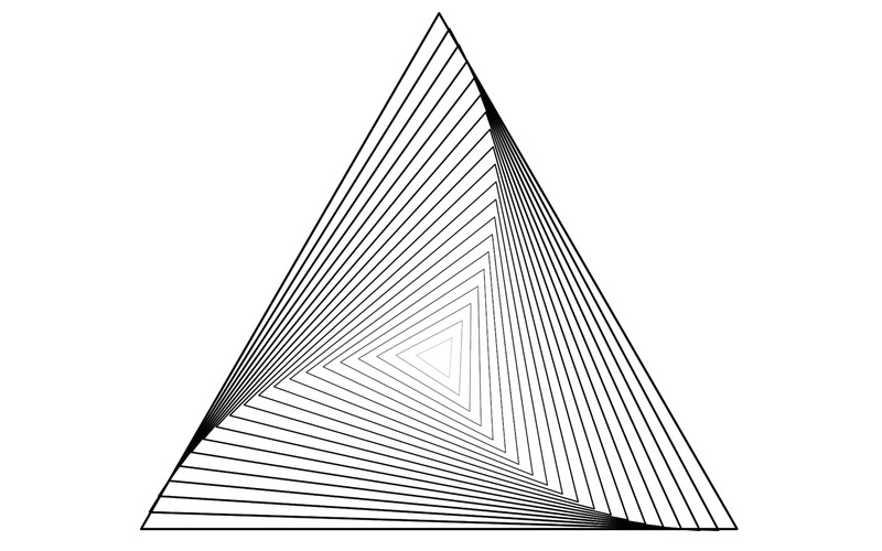 black line triangle
