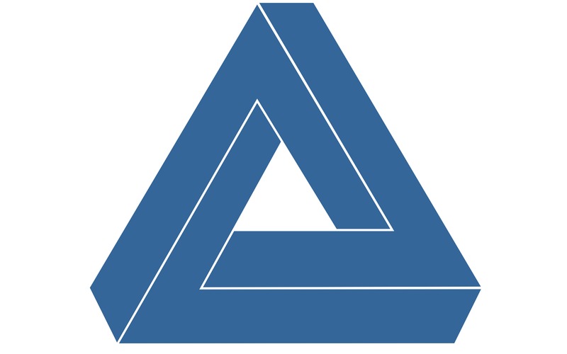 Blue bar triangle