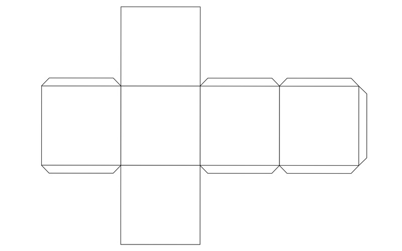 Box laid out flat