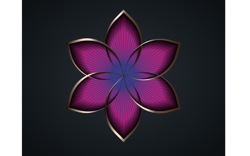 Seed of life on black background