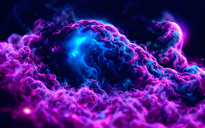 Purple and Blue cosmic Image